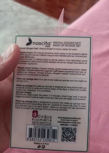 Nascita Marka Makyaj Sünger Seti - Görsel 10