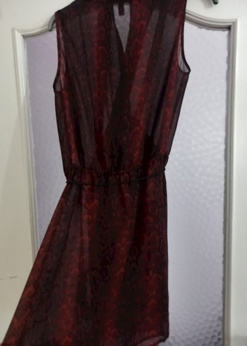 Mango Anvelop Model Şifon Elbise - Görsel 8