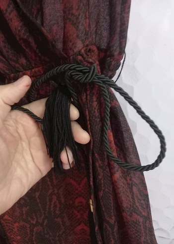 Mango Anvelop Model Şifon Elbise - Görsel 3