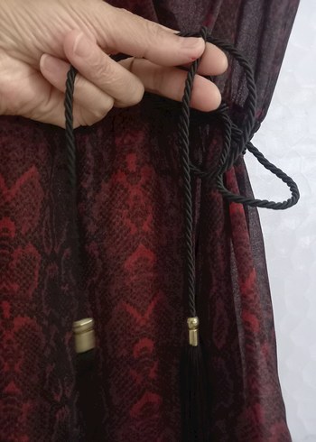 Mango Anvelop Model Şifon Elbise - Görsel 6