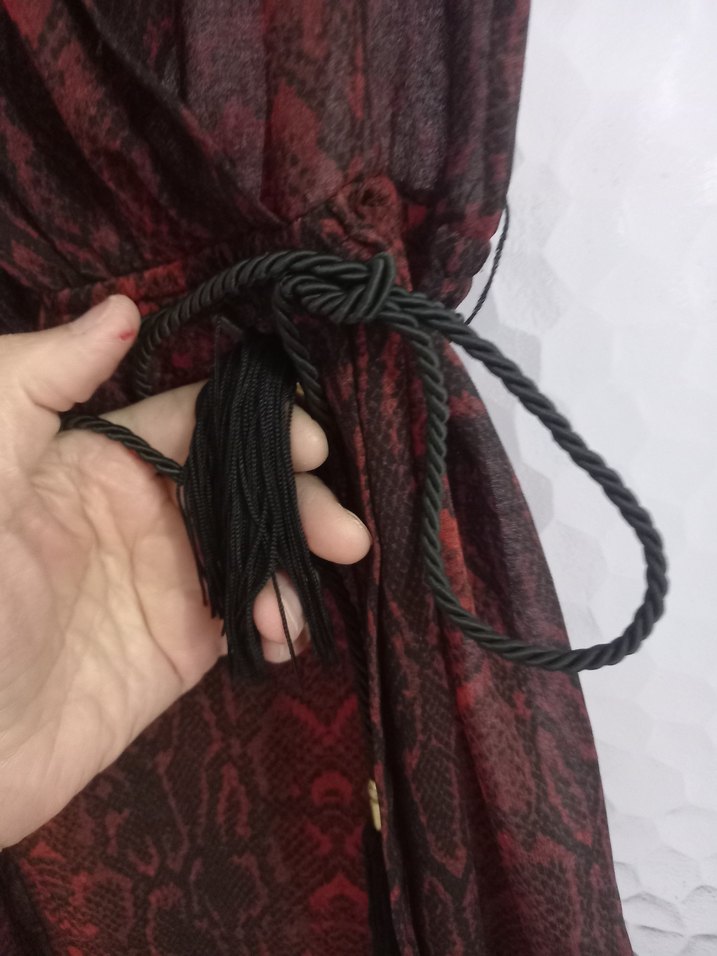 Mango Anvelop Model Şifon Elbise - Görsel 3