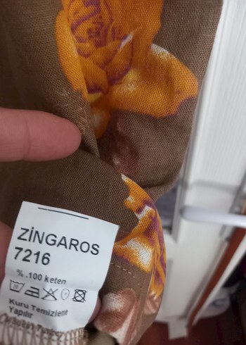 Dantel Detaylı Bej Çiçekli Bohem Elbise - Görsel 7