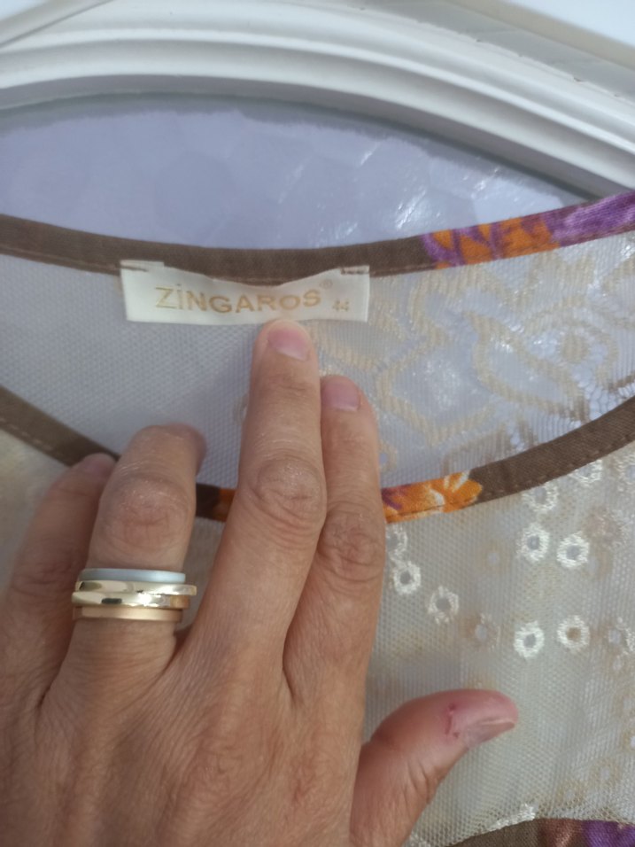 Tül Detaylı Keten Abiye Elbise - Görsel 5