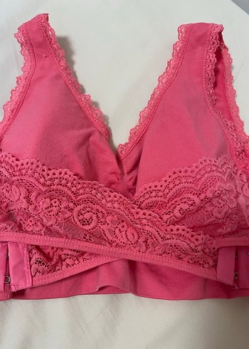 Pembe Dantelli Midi Sütyen Bralet - Görsel 2