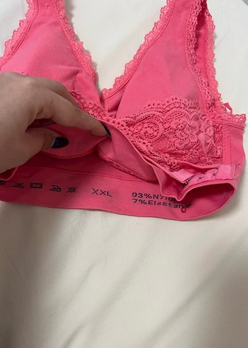 Pembe Dantelli Midi Sütyen Bralet - Görsel 3
