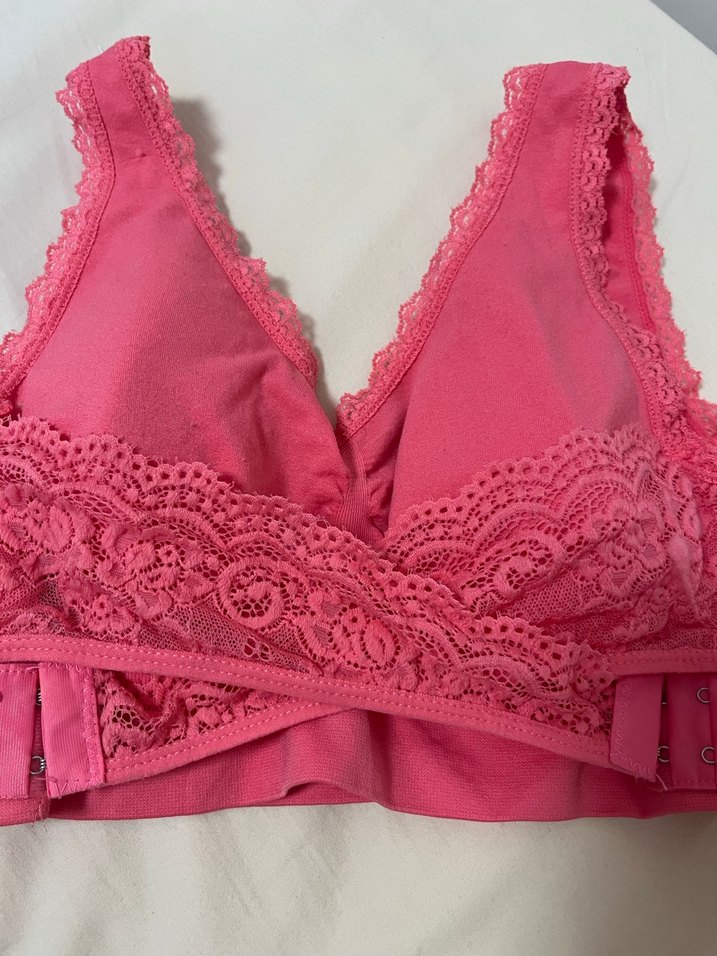 Pembe Dantelli Midi Sütyen Bralet - Görsel 2