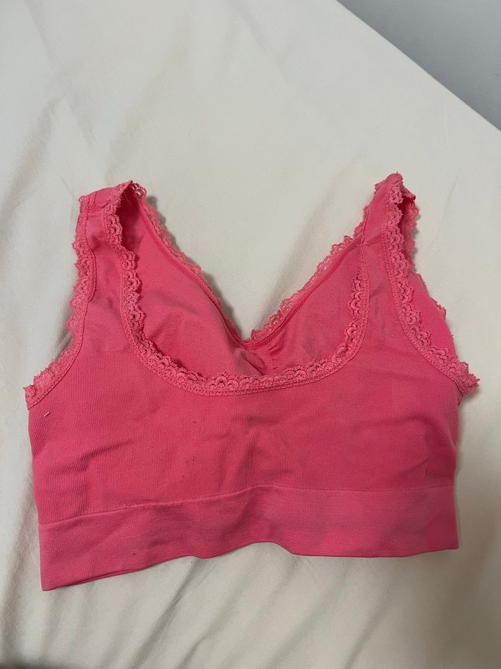 Pembe Dantelli Midi Sütyen Bralet - Görsel 5