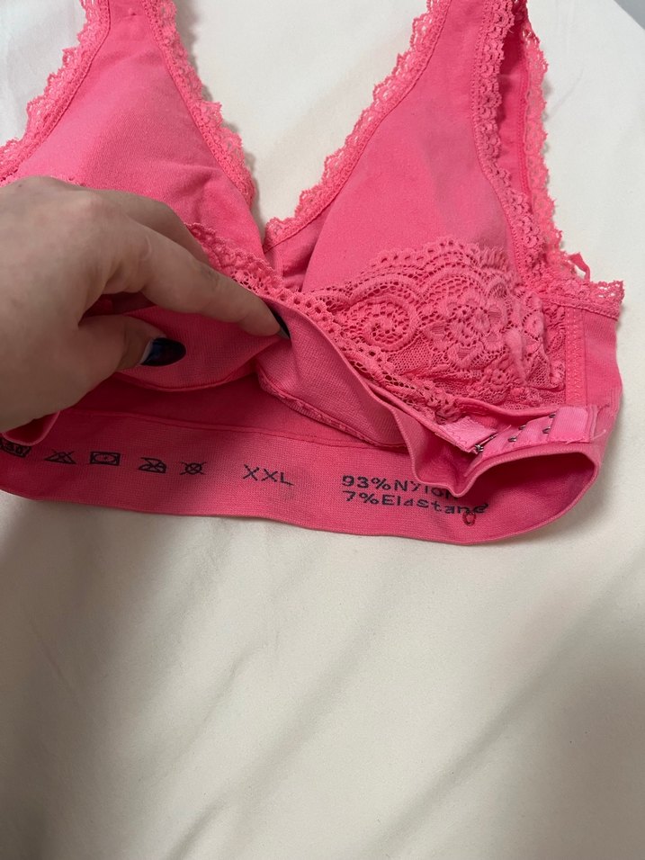 Pembe Dantelli Midi Sütyen Bralet - Görsel 3