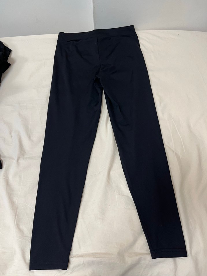 Siyah Kadın Dar Kesim Polyester Kadın Tayt - Görsel 4