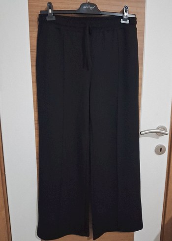 Siyah Midi Kumaş Kadın Pantolon - Görsel 2