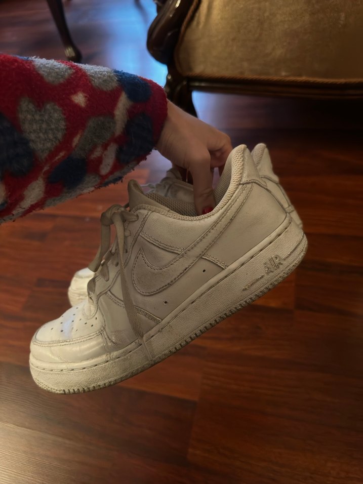 Beyaz Nike Air Force  Kadın Spor Ayakkabı - Görsel 3