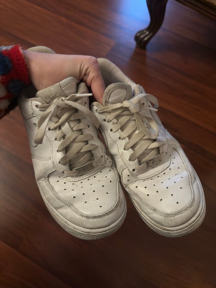 Beyaz Nike Air Force  Kadın Spor Ayakkabı - Görsel 2