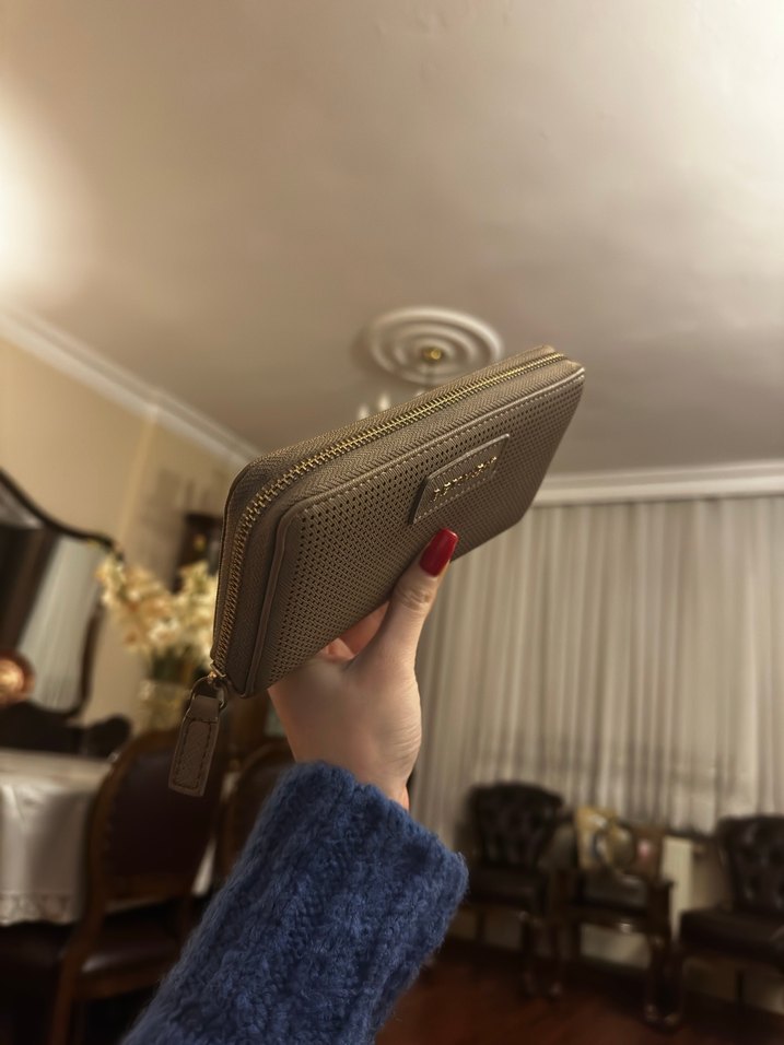 Beymen Kahverengi Deri Fermuarlı Kadın Cüzdanı - Görsel 2