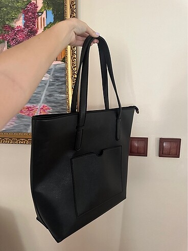 Zara Koton Büyük Kol Çantası