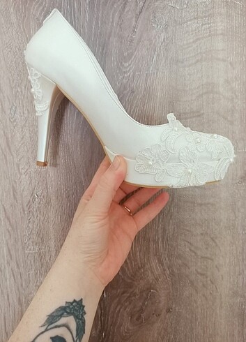 38 Beden beyaz Renk Nikah düğün nişan ayakkabısı