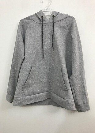 Gri kırçıllı kapüşonlu sweatshirts 
