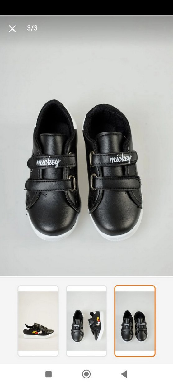 Erkek Çocuk Siyah Mickey Baskılı Spor Ayakkabı - Görsel 2