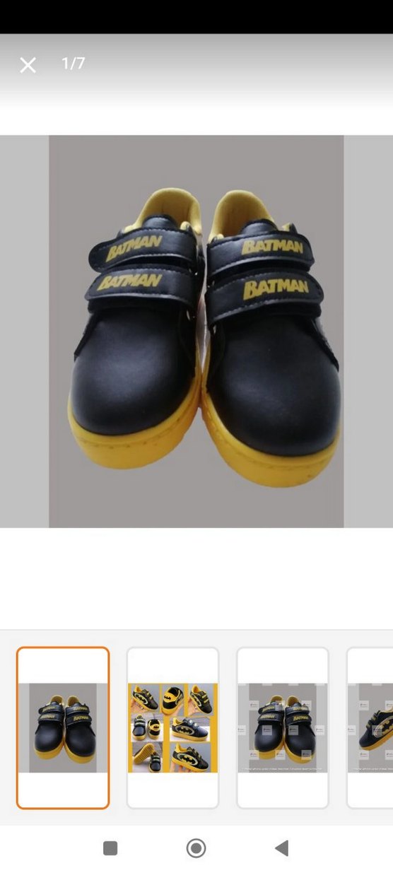Sarı Siyah Batman Erkek Çocuk Spor Ayakkabı - Görsel 3