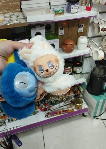 stich ve labubu karakter Peluş kulaklık - Görsel 2
