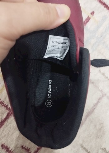 Bordo Bağcıklı Kadın Botu Blok Topuklu - Görsel 3