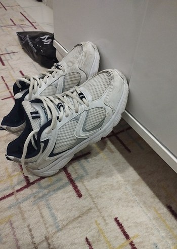 Kadın Beyaz Spor Ayakkabı Velcro Bağcıklı - Görsel 4