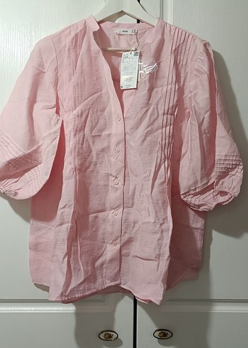 Mango Pembe V Yaka Keten Düğmeli Kadın Gömlek
Yeni etiketli - Görsel 10