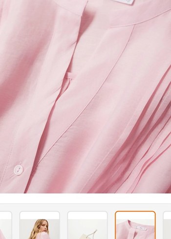 Mango Pembe V Yaka Keten Düğmeli Kadın Gömlek
Yeni etiketli - Görsel 7