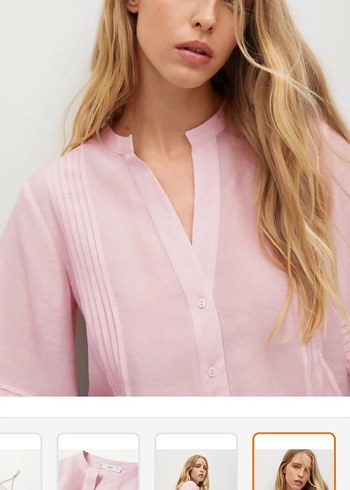 Mango Pembe V Yaka Keten Düğmeli Kadın Gömlek
Yeni etiketli - Görsel 9