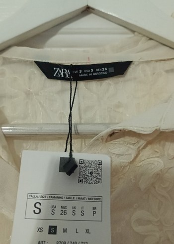 Nakışlı Ekru Gömlek - Görsel 6