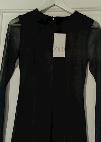 Uzun Siyah Gotik Yırtmaçlı Elbise - Görsel 7