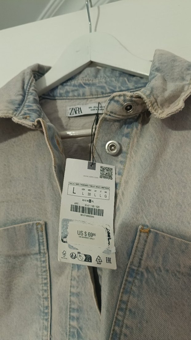 Bej Renkli Düğmeli Kadın Denim Ceket - Görsel 3