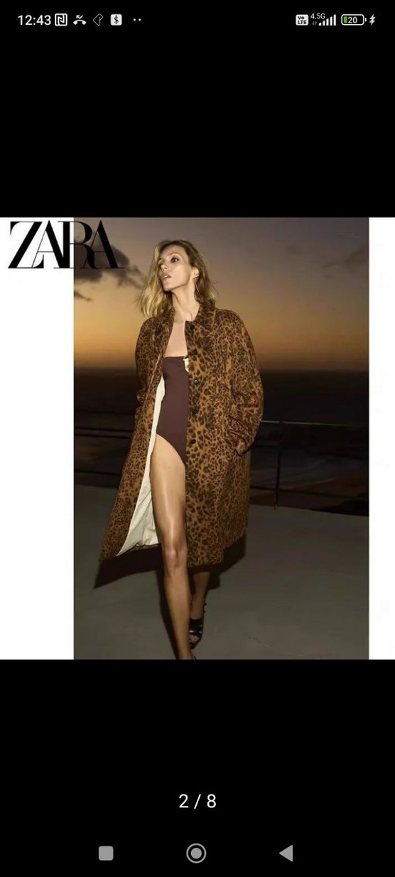 Zara Leopar Desenli  Midi Trençkot
Yeni etiketli - Görsel 2
