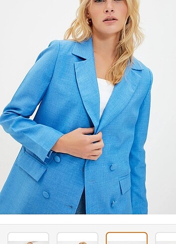 Mavi blazer ceket 