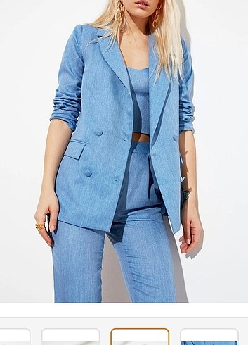 Trendyol & Milla Mavi blazer ceket 