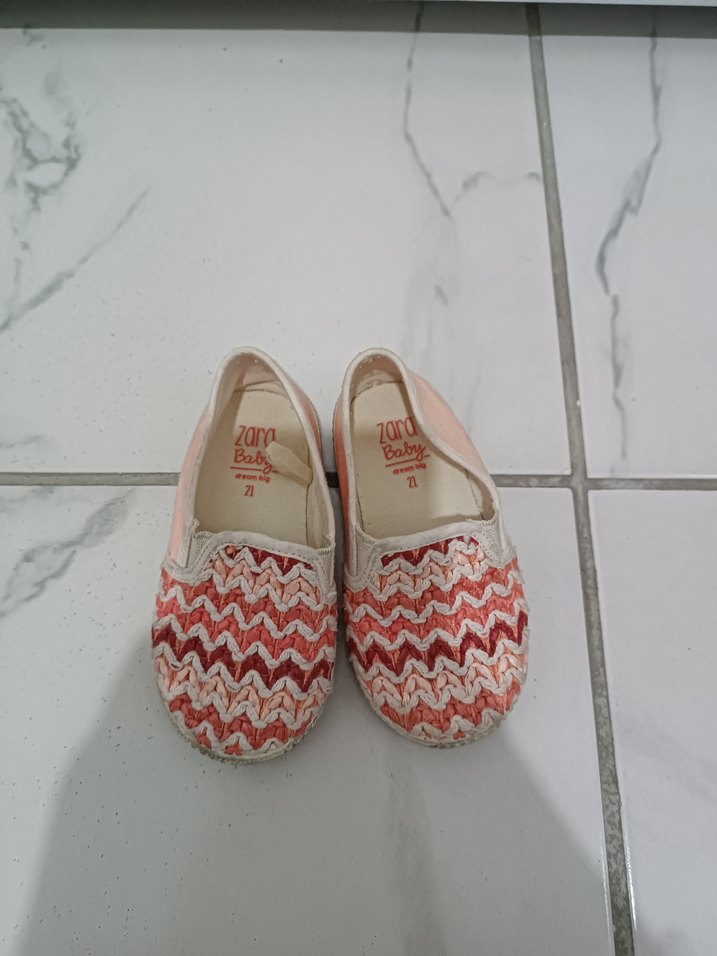 Örgü Dokulu Pembe Kadın Espadril - Görsel 2