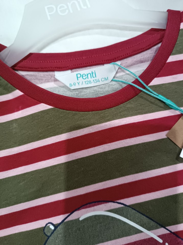 Kız Çocuk Çizgili Uzun Kollu Pijama Takımı - Görsel 2