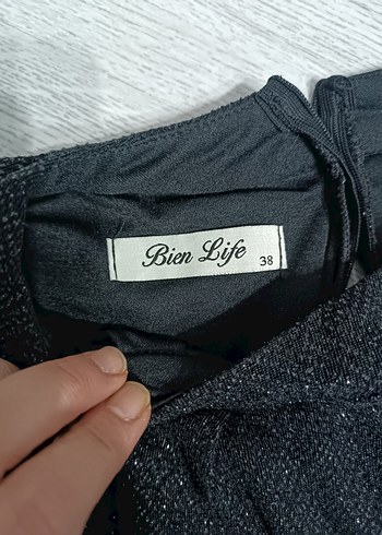 Siyah Kemerli Uzun Kadın Tulum - Görsel 4