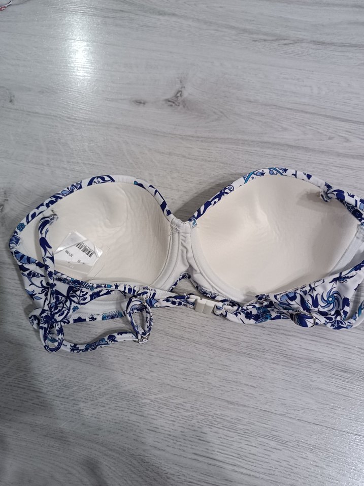 Mavi Desenli Bohem Bikini Üstü - Görsel 2