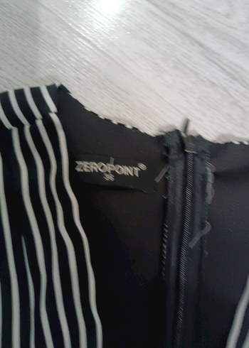 Siyah Zebra Desenli Kadın Tulum - Görsel 2