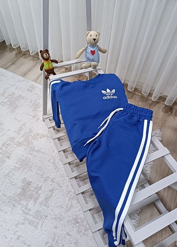 Erkek Mavi Adidas Eşofman Takımı - Görsel 2