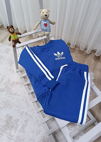 Erkek Mavi Adidas Eşofman Takımı - Görsel 4