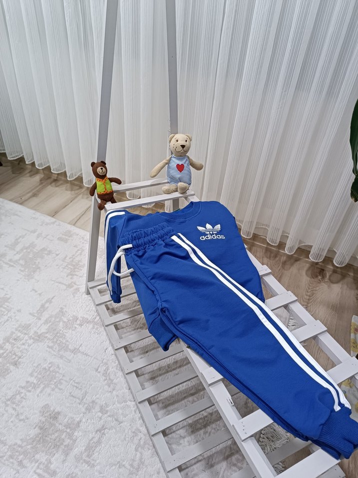 Erkek Mavi Adidas Eşofman Takımı - Görsel 3