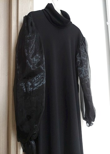 Uzun Siyah  Elbise - Görsel 2