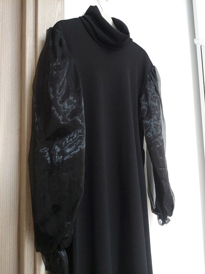 Uzun Siyah  Elbise - Görsel 2