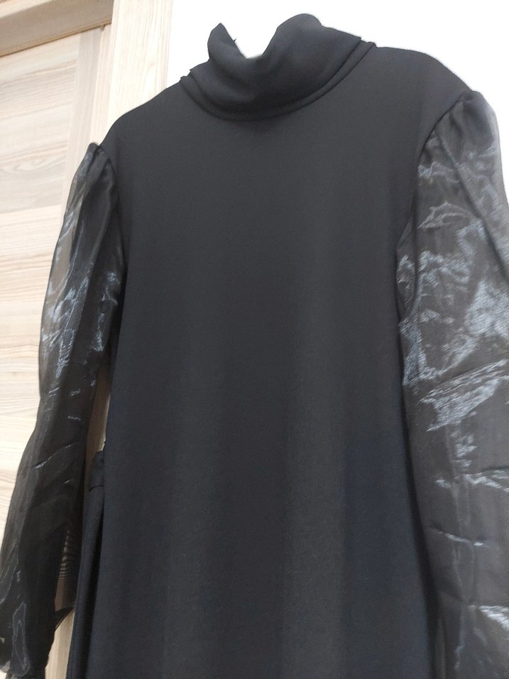 Uzun Siyah  Elbise - Görsel 3