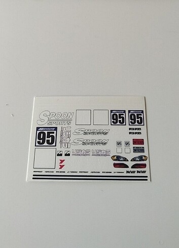 Hot Wheels Decal Beyaz Tonerli 