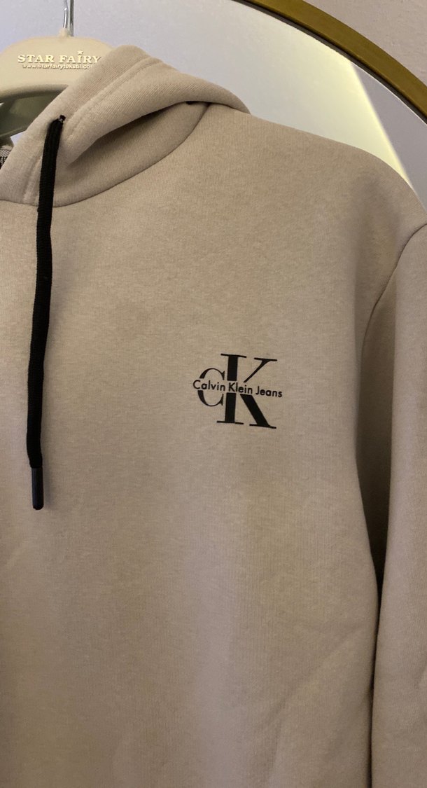 Bej Kapüşonlu Erkek Sweatshirt - Görsel 2