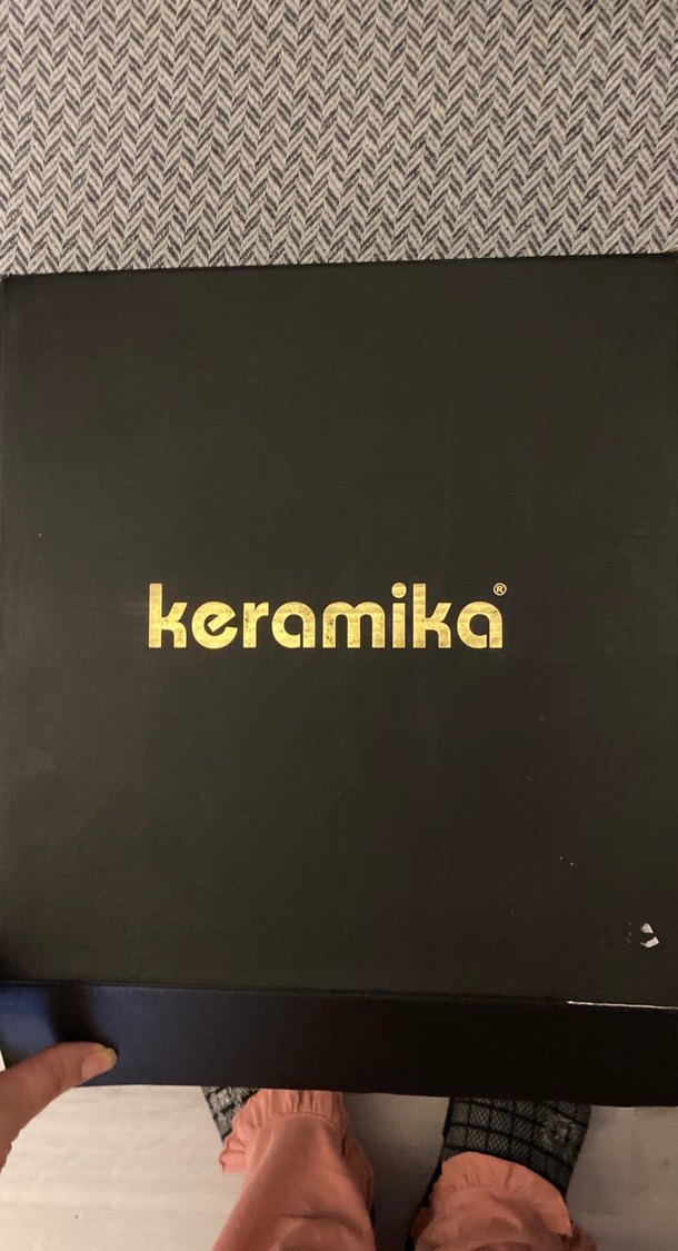 Siyah Seramik 4'lü Fincan ve Tabak Seti - Görsel 2