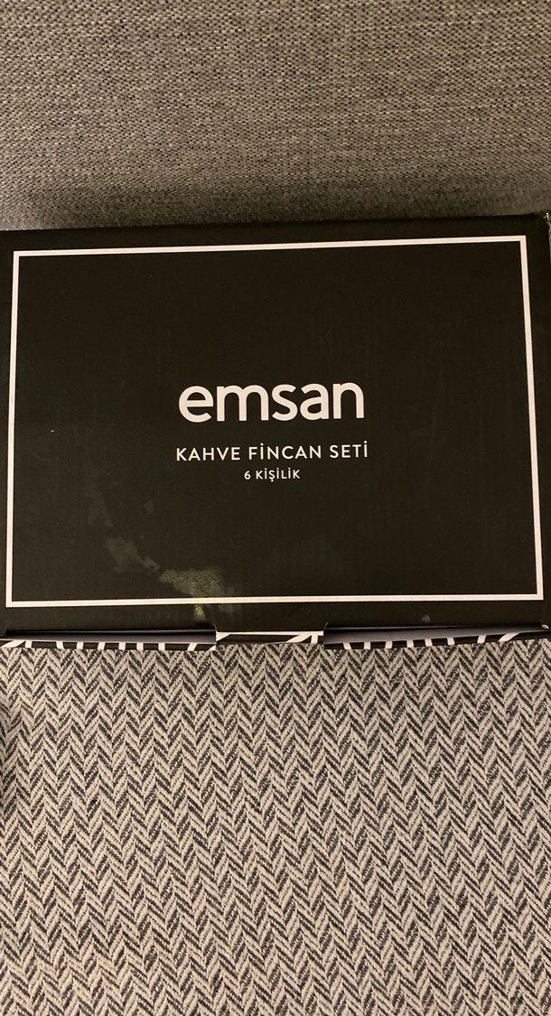 Desenli Lacivert Seramik Kahve Fincanı Seti - Görsel 2