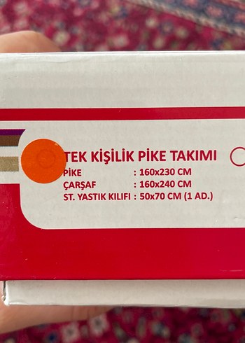 Beden Gri Çiçek Desenli Pamuklu Pike Takımı